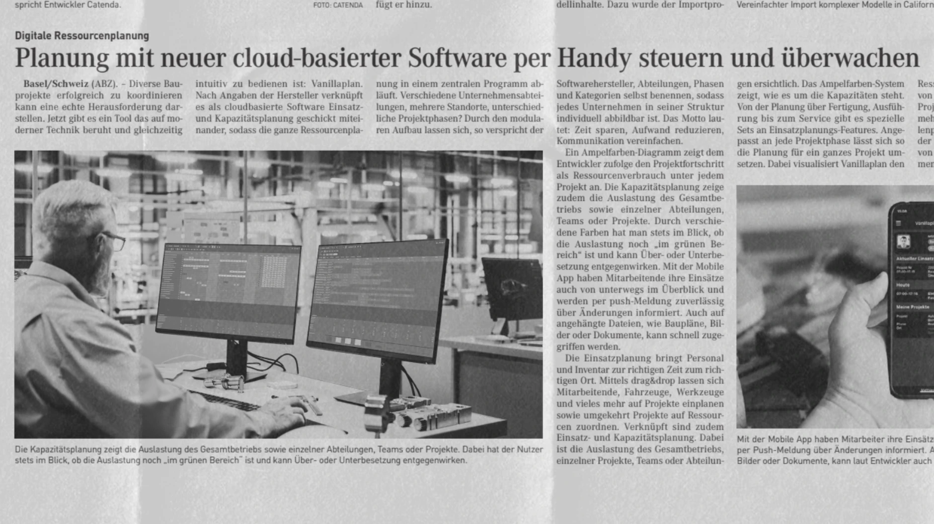 Coupure de presse de l'Allgemeine Bauzeitung