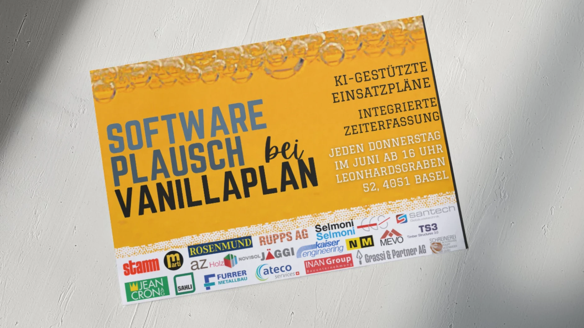 Volantino Softwareplausch da Vanillaplan