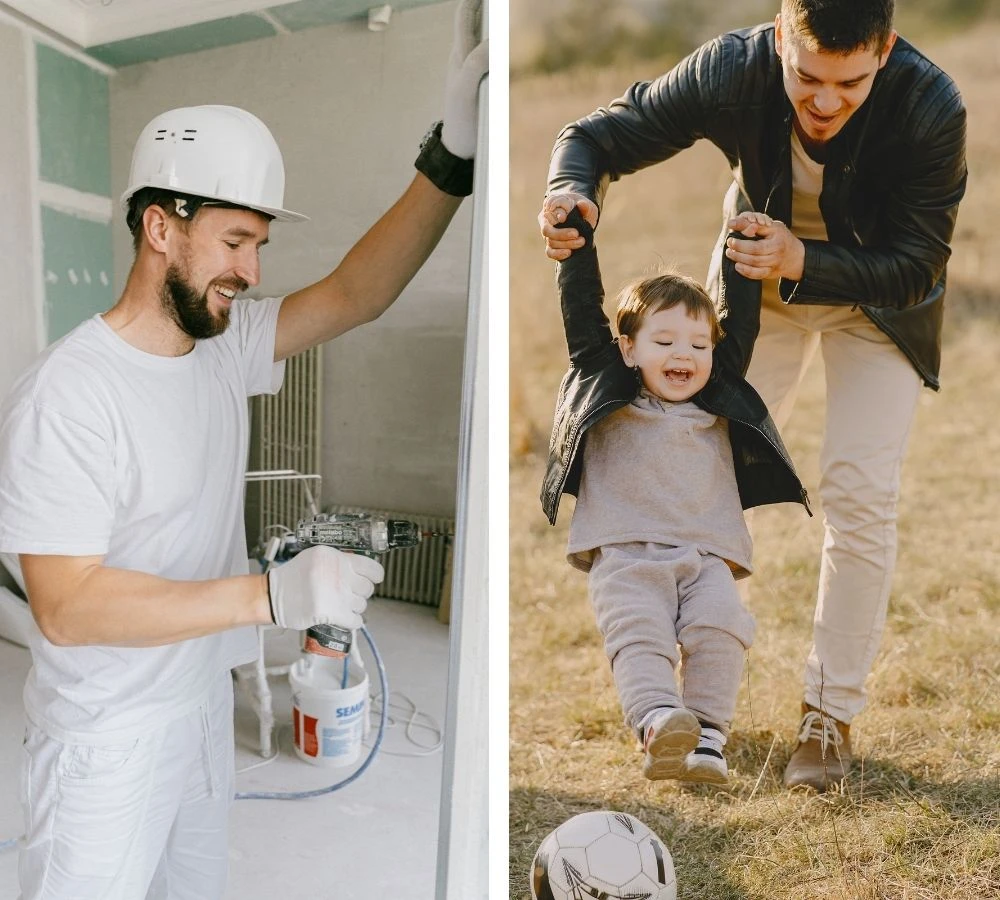 Travail à temps partiel sur le chantier