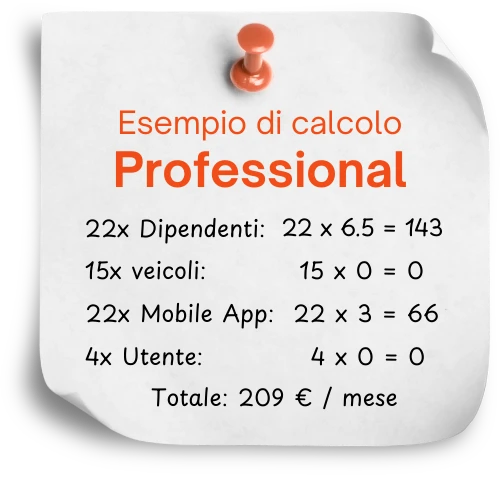 Esempio di calcolo in euro