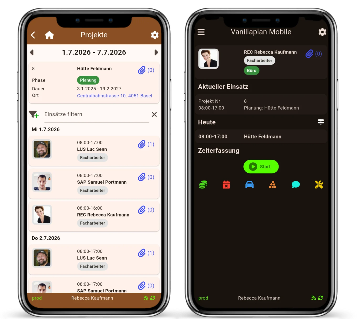 Vanillaplan Mobile App