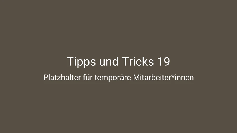 Tipps und Tricks